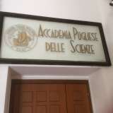 L'entrata della biblioteca dell'Accademia delle Scienze